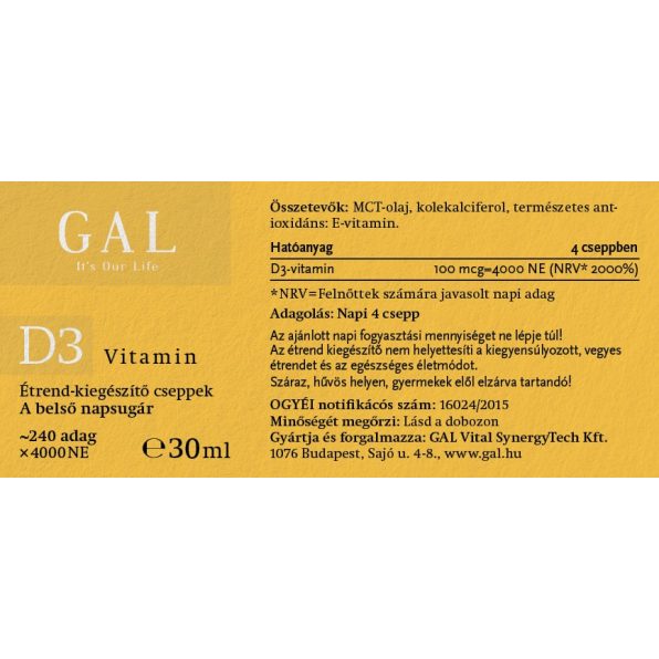 GAL D3-Vitamin